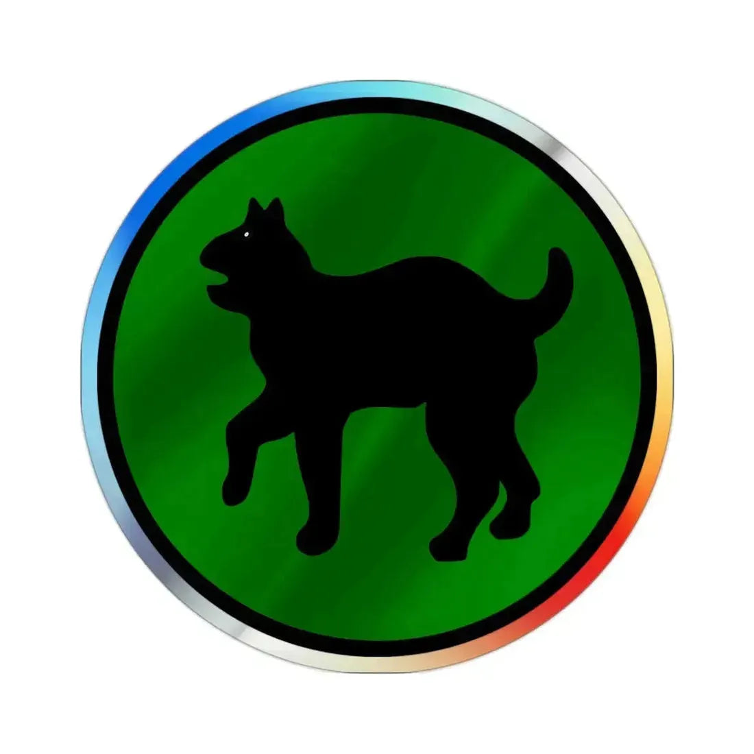 81st Infantry Division SSI (U.S. Army) Holographic STICKER Die-Cut Vinyl Decal 2 Inch Holographic - The Sticker Space