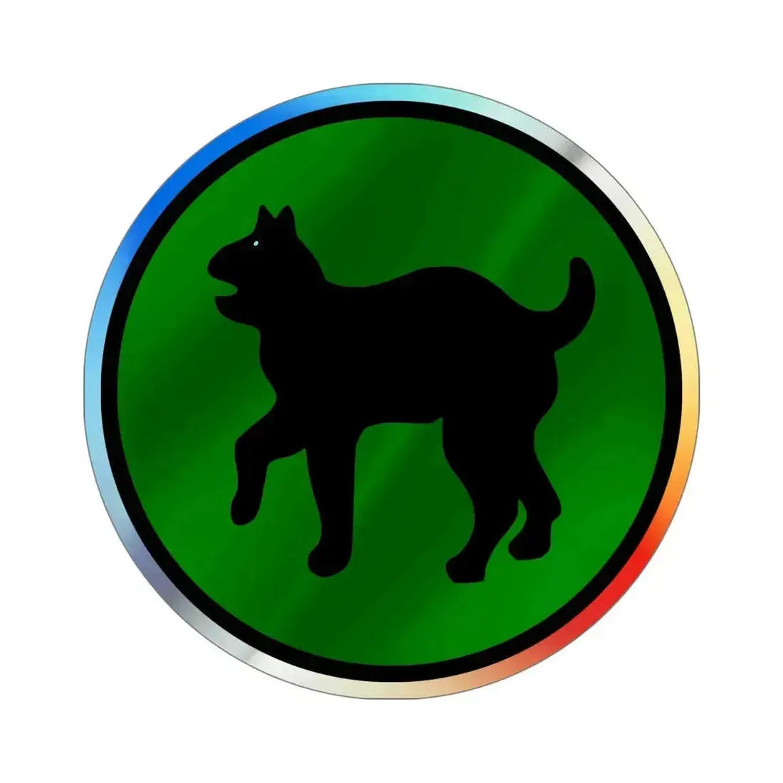 81st Infantry Division SSI (U.S. Army) Holographic STICKER Die-Cut Vinyl Decal 5 Inch Holographic - The Sticker Space