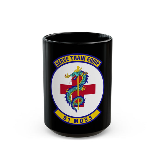 81st Medical Support Squadron (U.S. Air Force) Black Coffee Mug-15oz-The Sticker Space