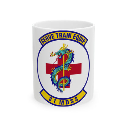 81st Medical Support Squadron (U.S. Air Force) White Coffee Mug-11oz-The Sticker Space