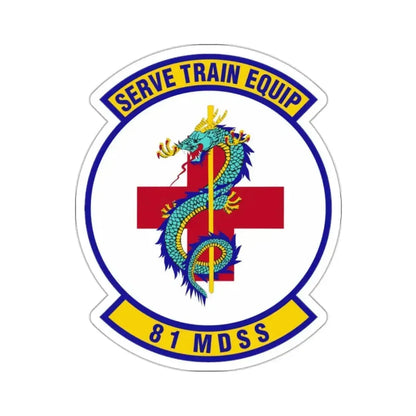 81st Medical Support Squadron (U.S. Air Force) STICKER Vinyl Kiss-Cut Decal 2 Inch White - The Sticker Space