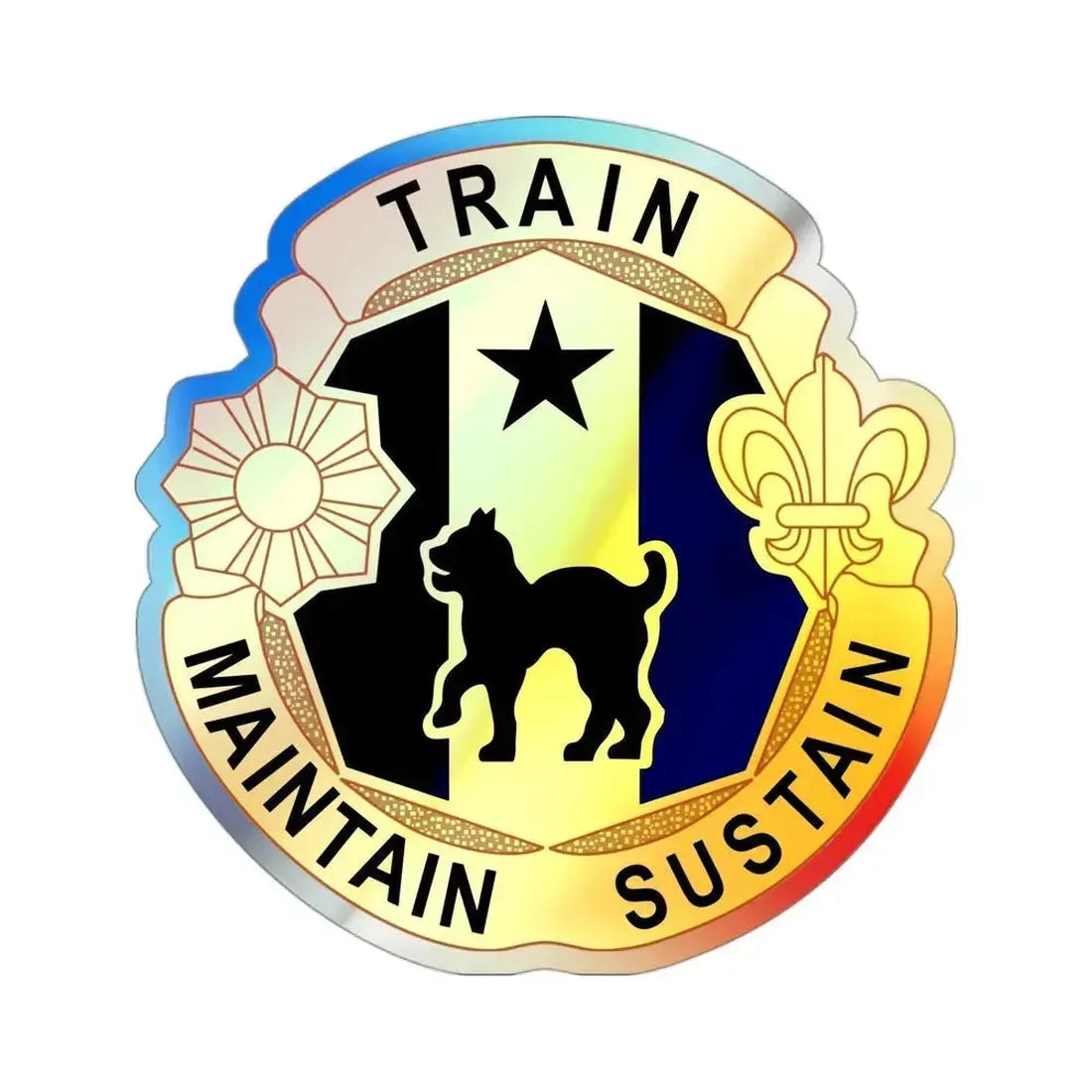 81st Regional Support Cmd DUI (U.S. Army) Holographic STICKER Die-Cut Vinyl Decal 3 Inch Holographic - The Sticker Space