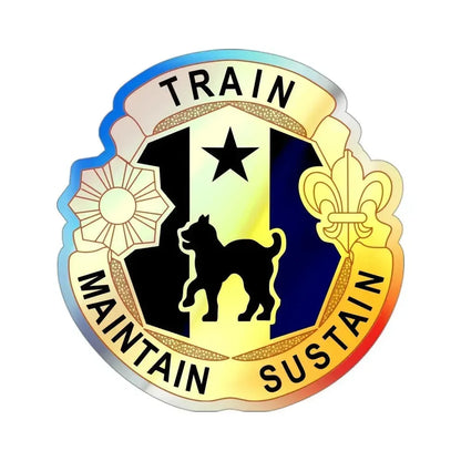 81st Regional Support Cmd DUI (U.S. Army) Holographic STICKER Die-Cut Vinyl Decal 3 Inch Holographic - The Sticker Space