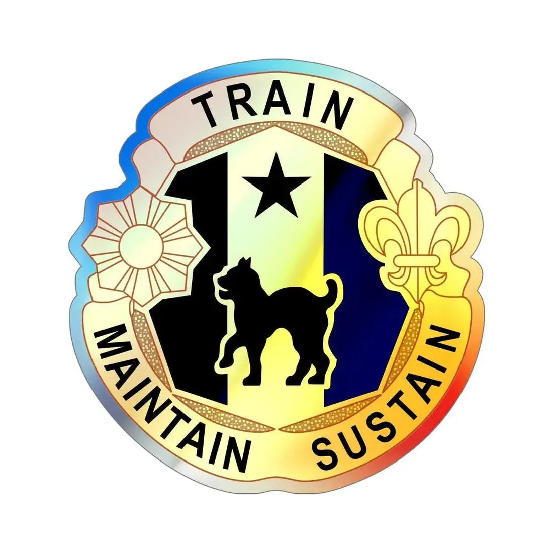 81st Regional Support Cmd DUI (U.S. Army) Holographic STICKER Die-Cut Vinyl Decal - The Sticker Space