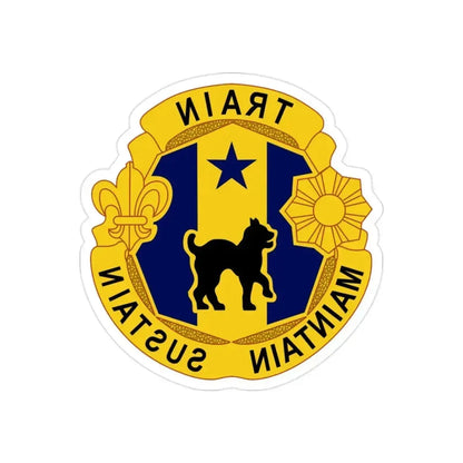 81st Regional Support Cmd DUI (U.S. Army) REVERSE PRINT Transparent Die-Cut STICKER - The Sticker Space