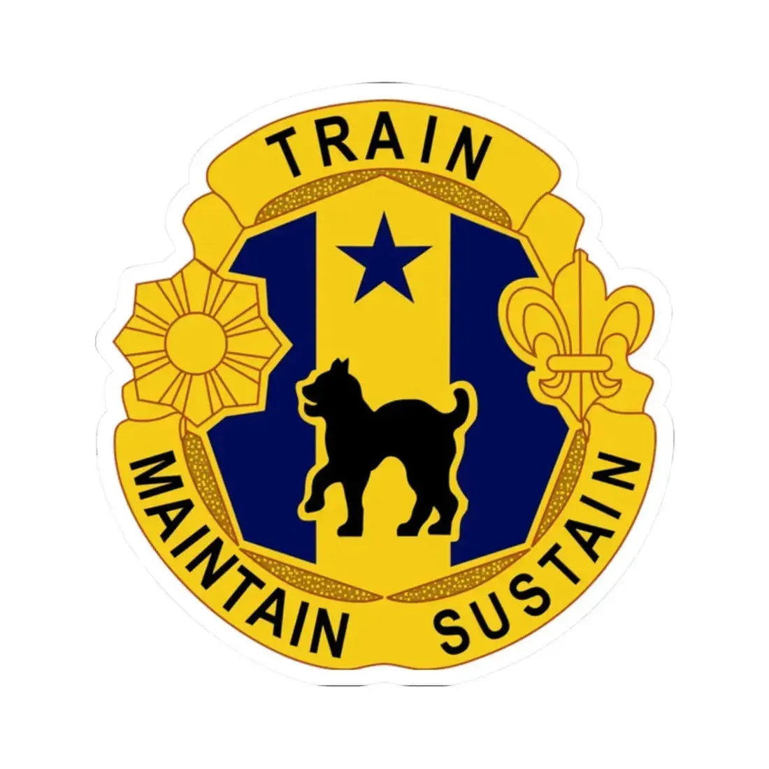 81st Regional Support Cmd DUI (U.S. Army) STICKER Vinyl Kiss-Cut Decal 2 Inch White - The Sticker Space