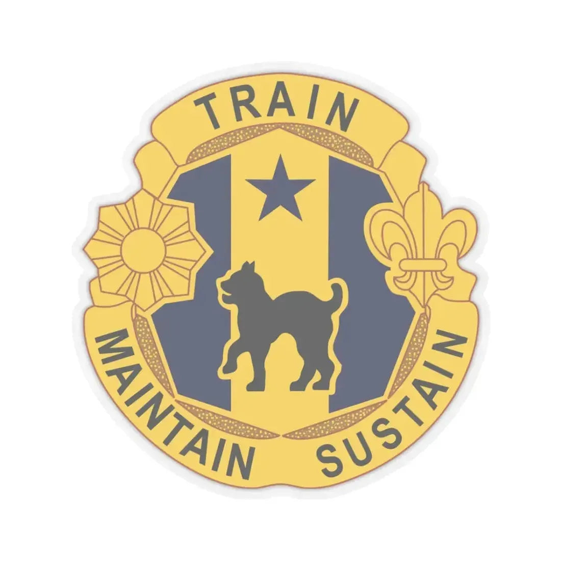 81st Regional Support Cmd DUI (U.S. Army) STICKER Vinyl Kiss-Cut Decal 3 Inch Transparent - The Sticker Space