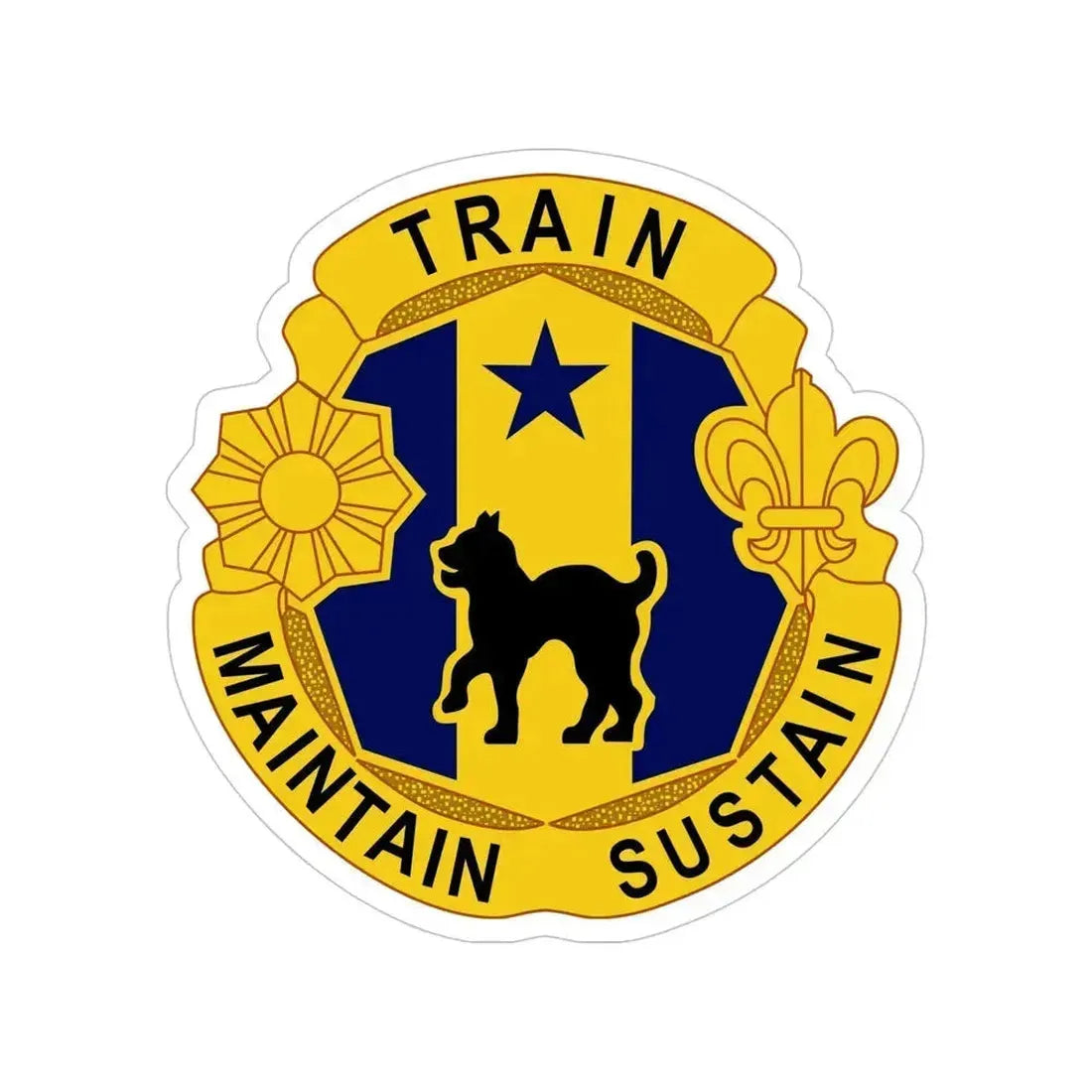 81st Regional Support Cmd DUI (U.S. Army) Transparent STICKER Die-Cut Vinyl Decal 5 Inch - The Sticker Space