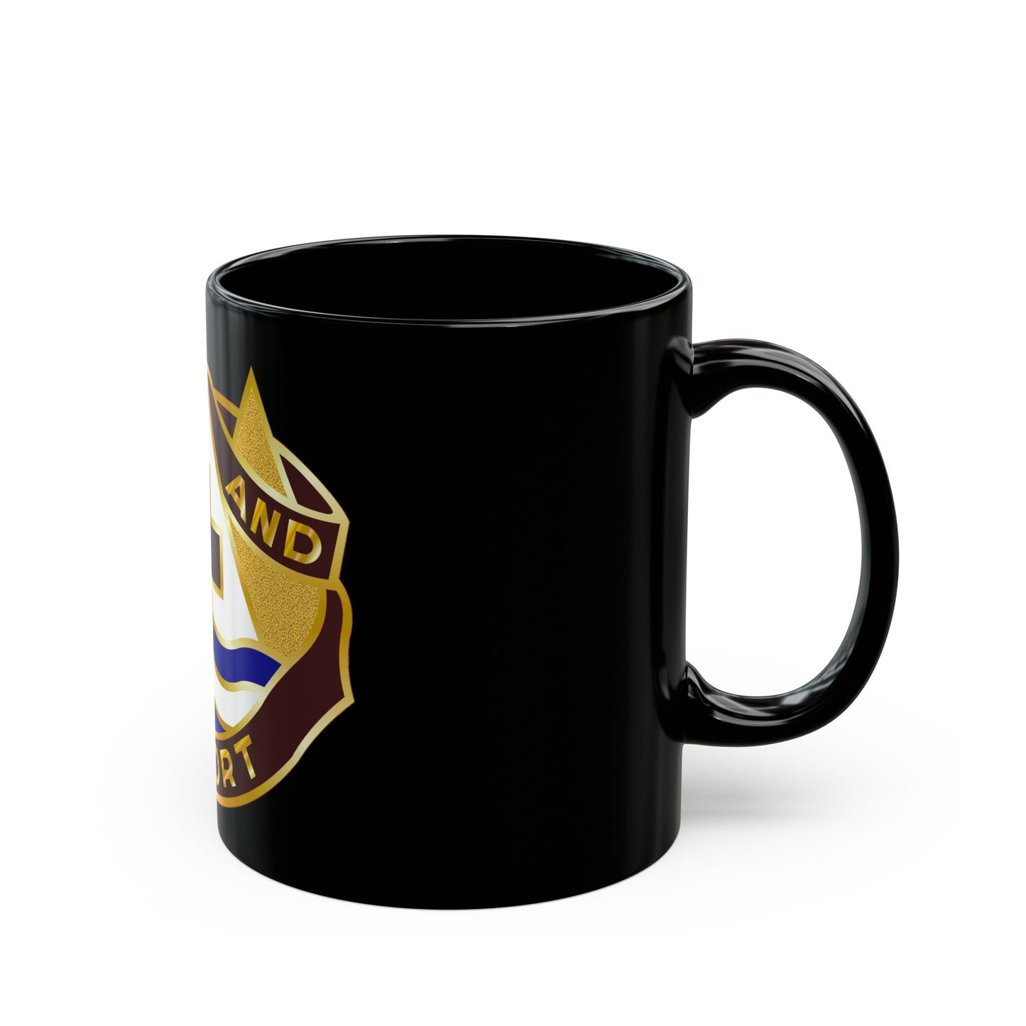 82 Field Hospital (U.S. Army) Black Coffee Mug-The Sticker Space