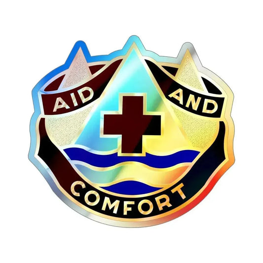 82 Field Hospital (U.S. Army) Holographic STICKER Die-Cut Vinyl Decal 6 Inch Holographic - The Sticker Space