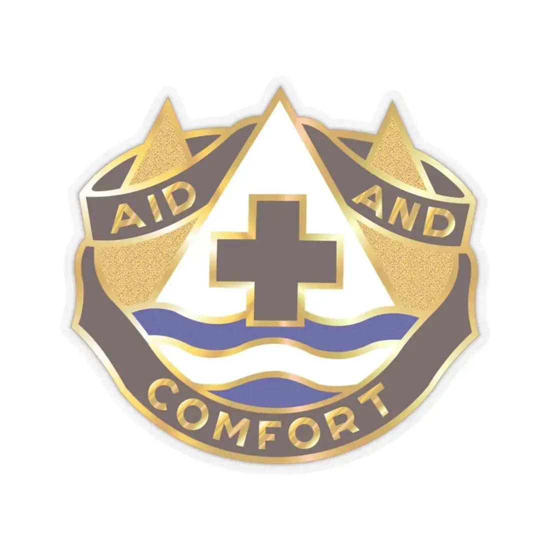 82 Field Hospital (U.S. Army) STICKER Vinyl Kiss-Cut Decal 3 Inch Transparent - The Sticker Space