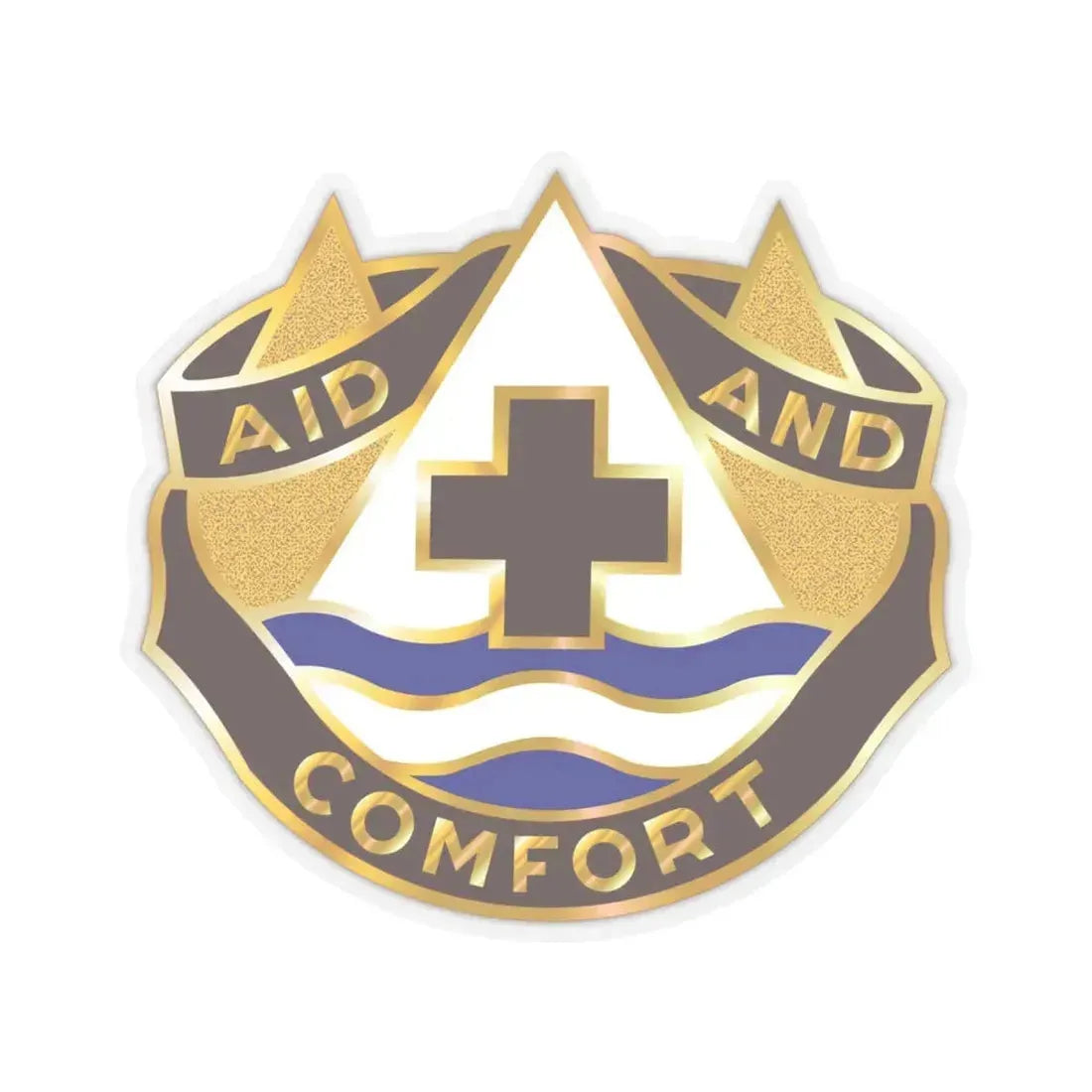 82 Field Hospital (U.S. Army) STICKER Vinyl Kiss-Cut Decal 4 Inch Transparent - The Sticker Space