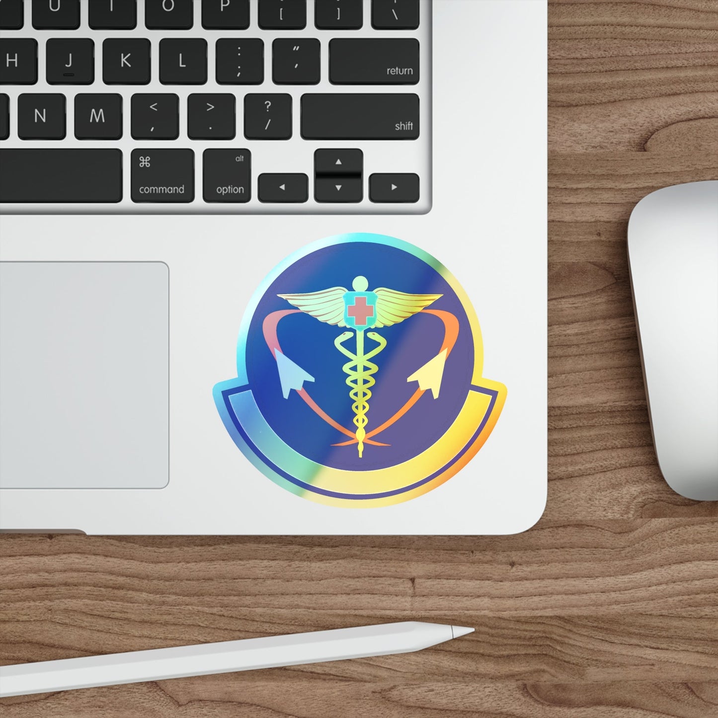 82 Operational Medical Readiness Squadron AETC (U.S. Air Force) Holographic STICKER Die-Cut Vinyl Decal-The Sticker Space