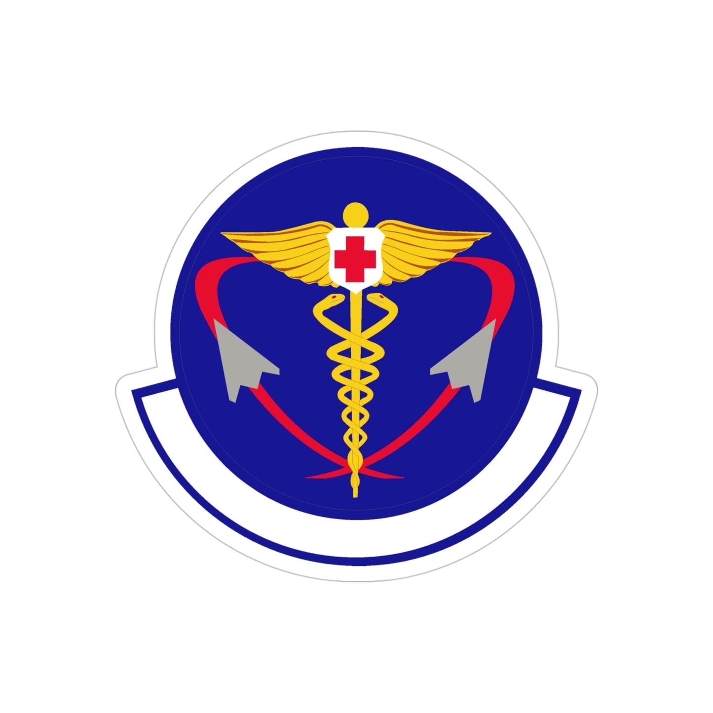 82 Operational Medical Readiness Squadron AETC (U.S. Air Force) REVERSE PRINT Transparent STICKER-4 Inch-The Sticker Space