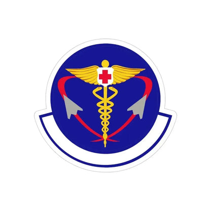 82 Operational Medical Readiness Squadron AETC (U.S. Air Force) REVERSE PRINT Transparent Die-Cut STICKER - The Sticker Space