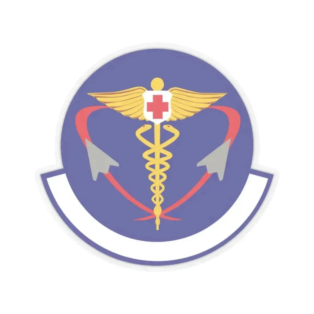 82 Operational Medical Readiness Squadron AETC (U.S. Air Force) STICKER Vinyl Kiss-Cut Decal 2 Inch Transparent - The Sticker Space