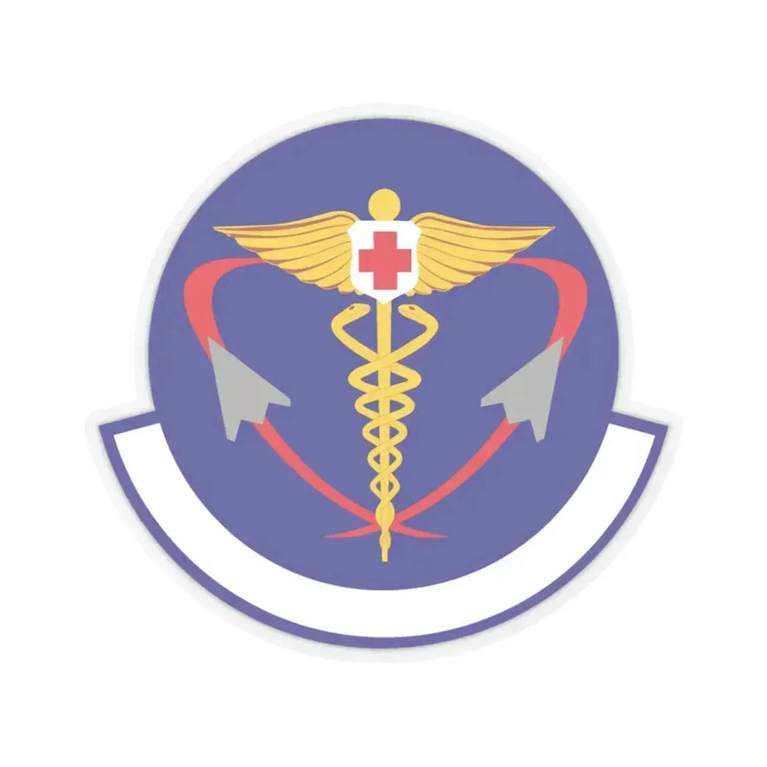 82 Operational Medical Readiness Squadron AETC (U.S. Air Force) STICKER Vinyl Kiss-Cut Decal 3 Inch Transparent - The Sticker Space