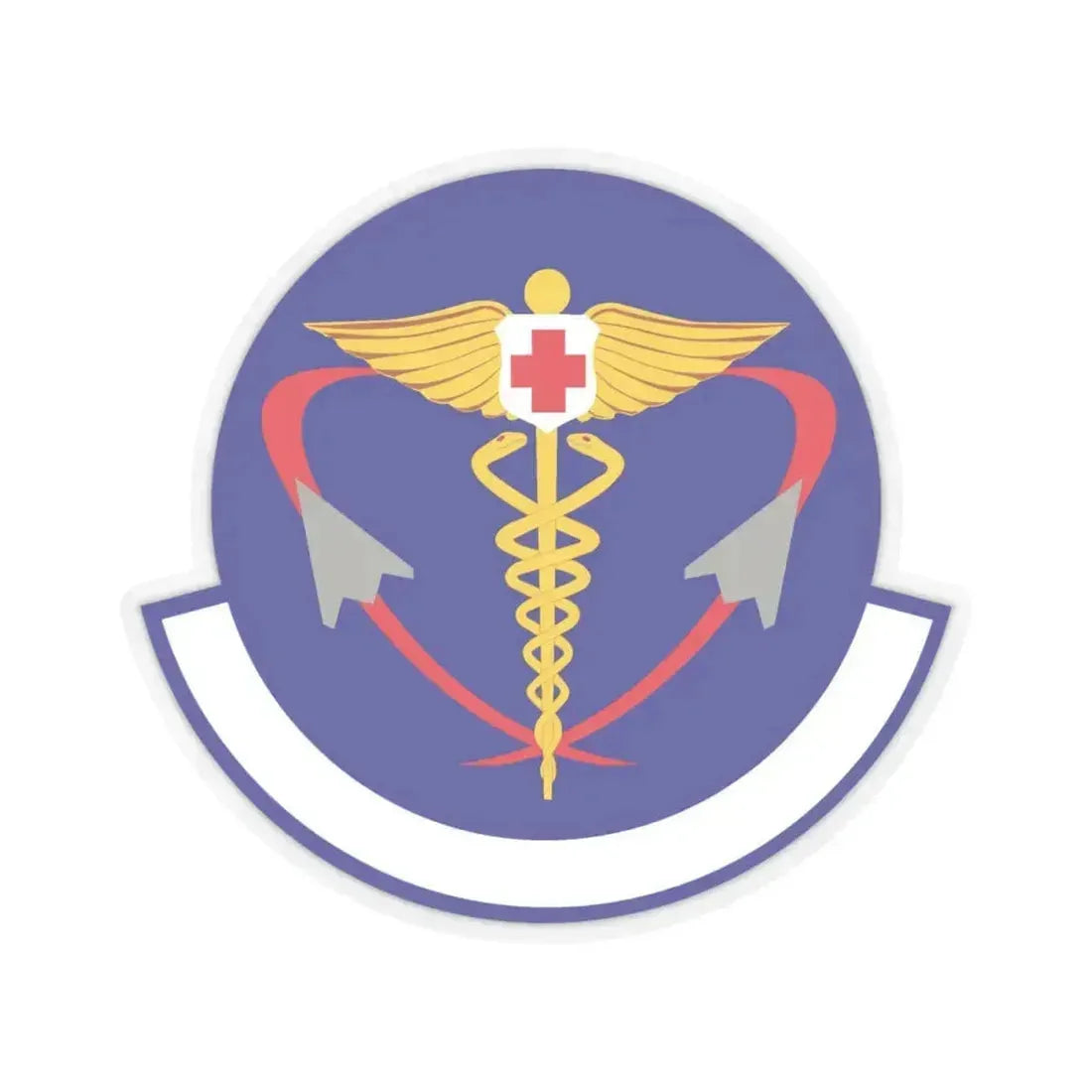 82 Operational Medical Readiness Squadron AETC (U.S. Air Force) STICKER Vinyl Kiss-Cut Decal 4 Inch Transparent - The Sticker Space