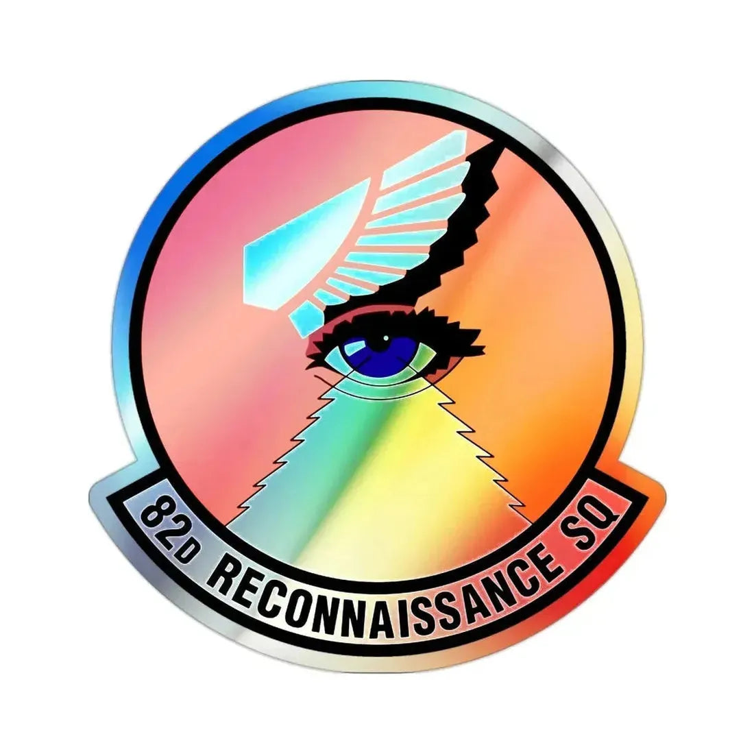 82 Reconnaissance Squadron ACC (U.S. Air Force) Holographic STICKER Die-Cut Vinyl Decal - The Sticker Space