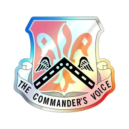 82 Signal Battalion (U.S. Army) Holographic STICKER Die-Cut Vinyl Decal 5 Inch Holographic - The Sticker Space