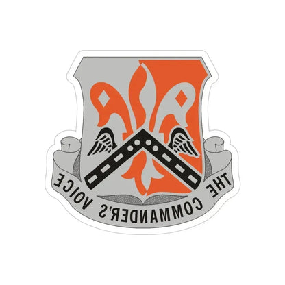 82 Signal Battalion (U.S. Army) REVERSE PRINT Transparent Die-Cut STICKER 5 Inch Die-Cut Transparent - The Sticker Space