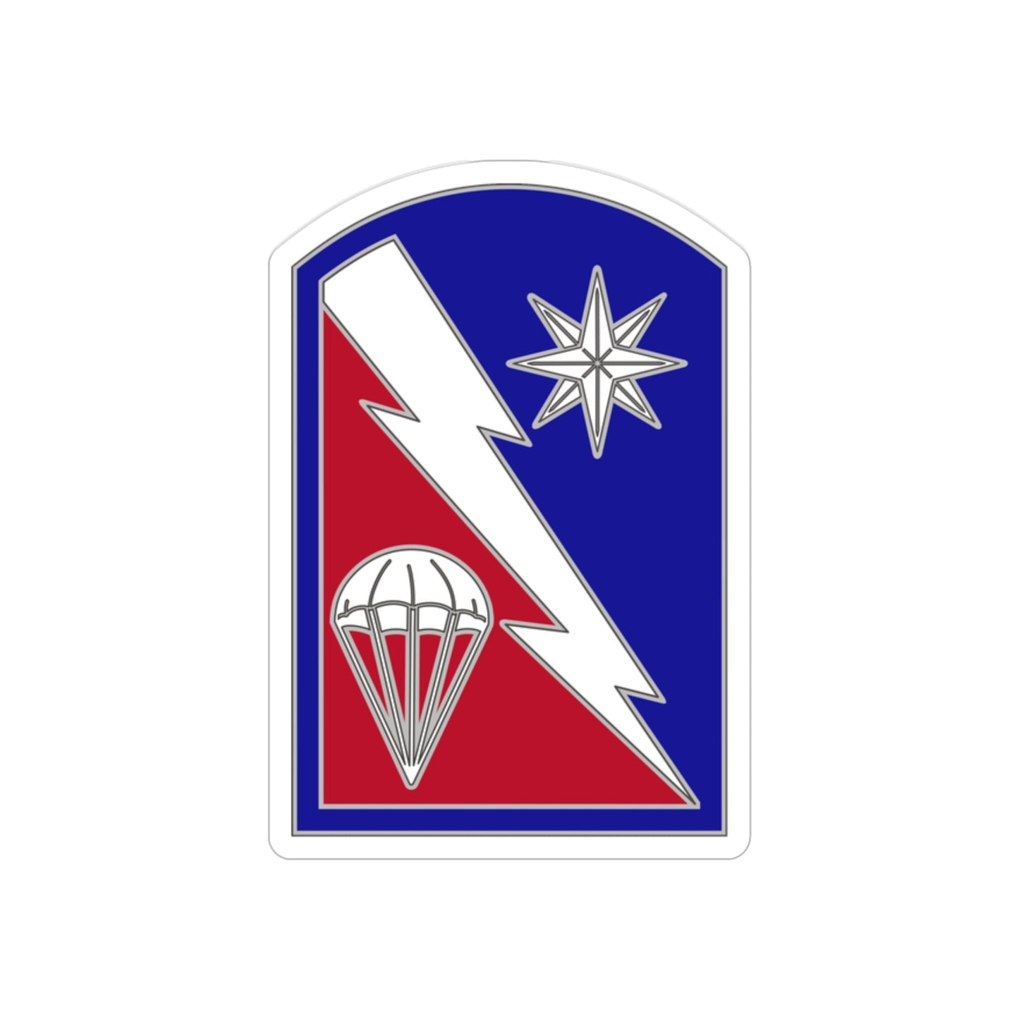 82 Sustainment Brigade (U.S. Army) REVERSE PRINT Transparent STICKER-2" × 2"-The Sticker Space