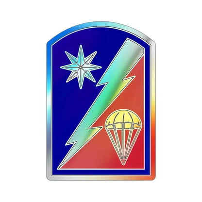 82 Sustainment Brigade (U.S. Army) Holographic STICKER Die-Cut Vinyl Decal 5 Inch Holographic - The Sticker Space