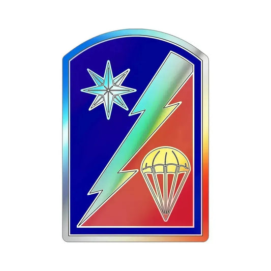 82 Sustainment Brigade (U.S. Army) Holographic STICKER Die-Cut Vinyl Decal 6 Inch Holographic - The Sticker Space
