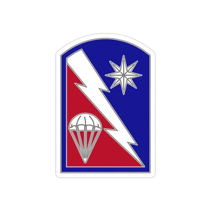 82 Sustainment Brigade (U.S. Army) REVERSE PRINT Transparent Die-Cut STICKER 4 Inch Die-Cut Transparent - The Sticker Space