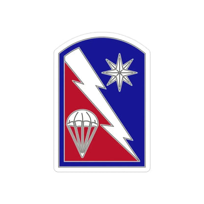 82 Sustainment Brigade (U.S. Army) REVERSE PRINT Transparent Die-Cut STICKER - The Sticker Space