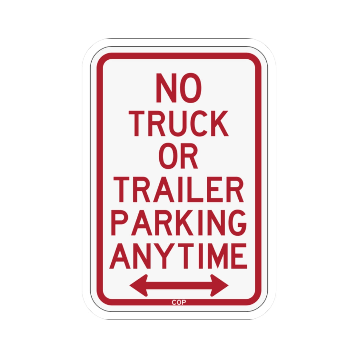 PBOT Road sign P1950D (Oregon) (Road Sign) STICKER Vinyl Kiss-Cut Decal