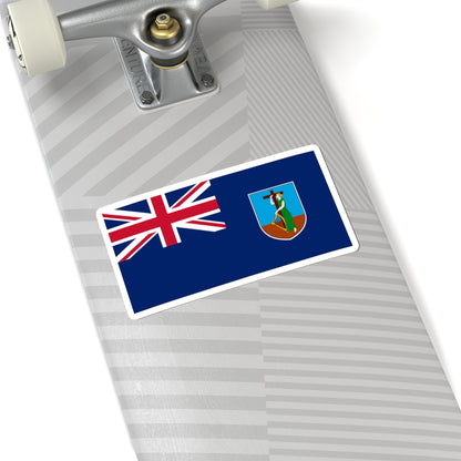 Flag of Montserrat (United Kingdom) STICKER Vinyl Kiss-Cut Decal