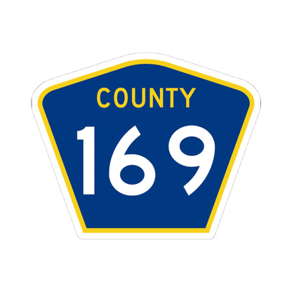 County 169 MN (Minnesota) (Road Sign) STICKER Vinyl Kiss-Cut Decal