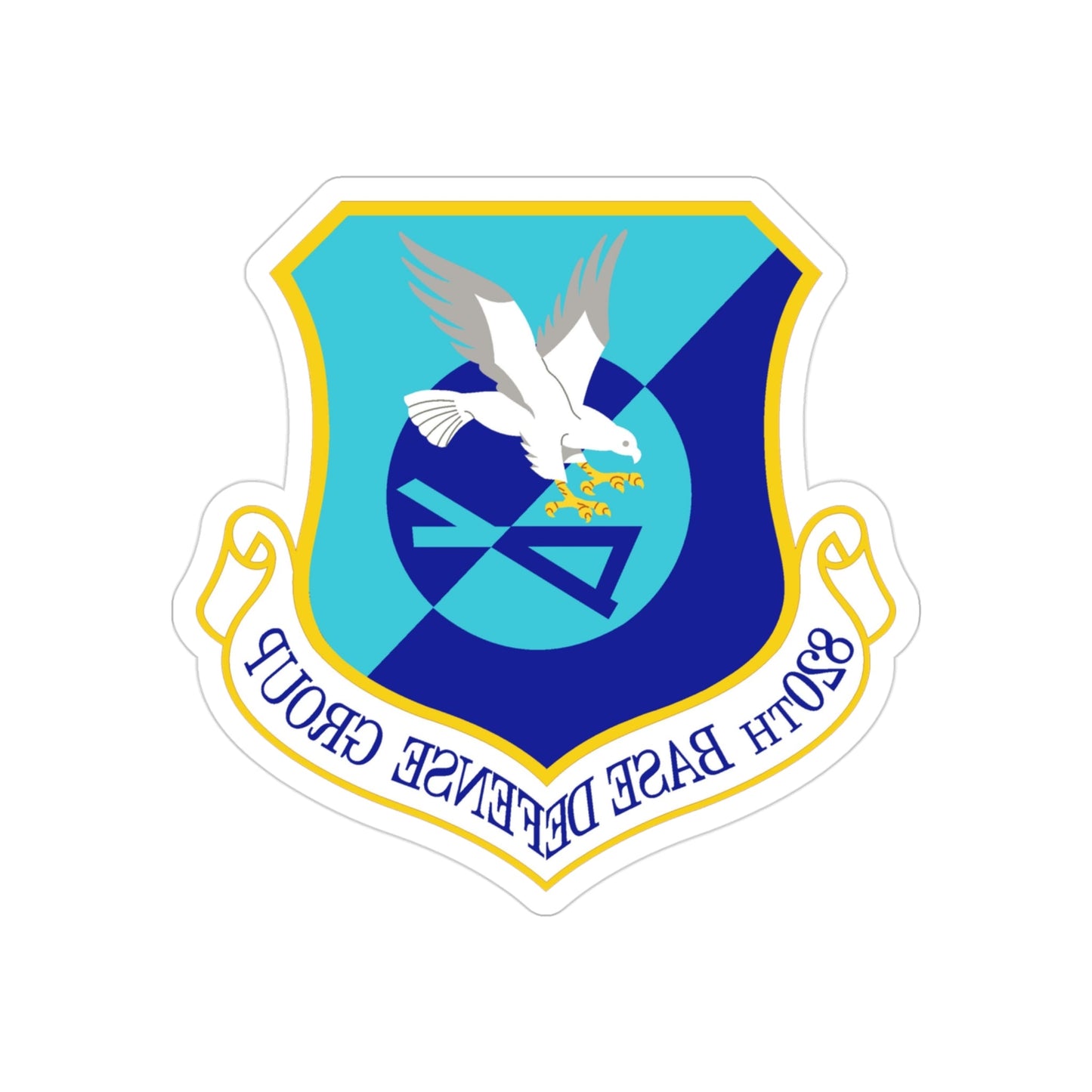 820th Base Defense Group (U.S. Air Force) REVERSE PRINT Transparent STICKER-3 Inch-The Sticker Space