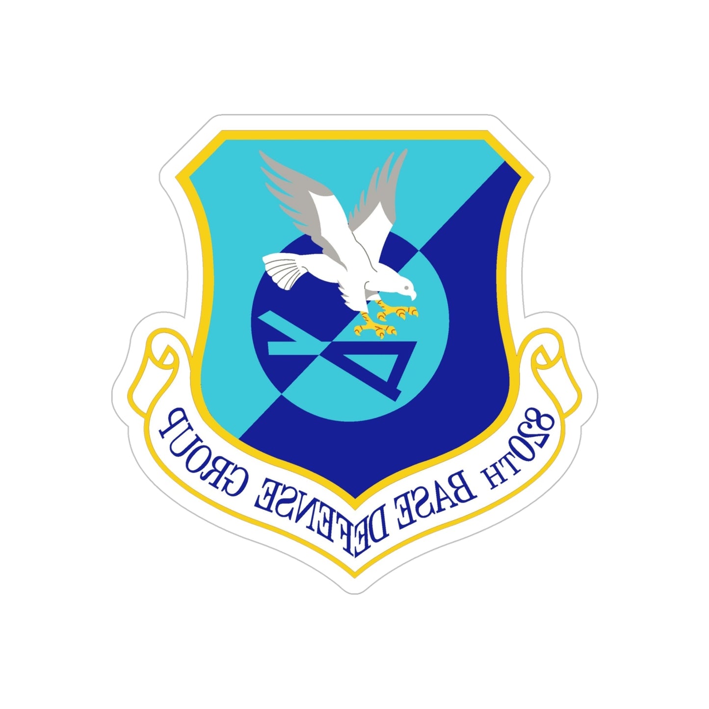 820th Base Defense Group (U.S. Air Force) REVERSE PRINT Transparent STICKER-5 Inch-The Sticker Space