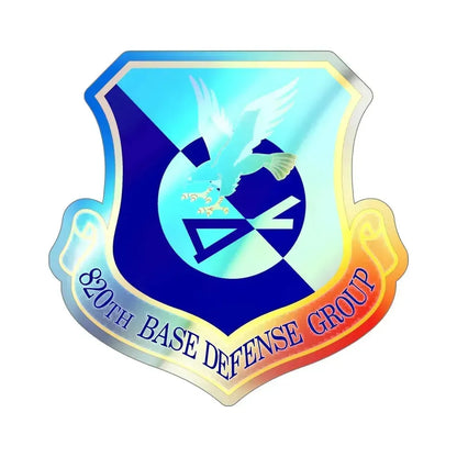 820th Base Defense Group (U.S. Air Force) Holographic STICKER Die-Cut Vinyl Decal 6 Inch Holographic - The Sticker Space