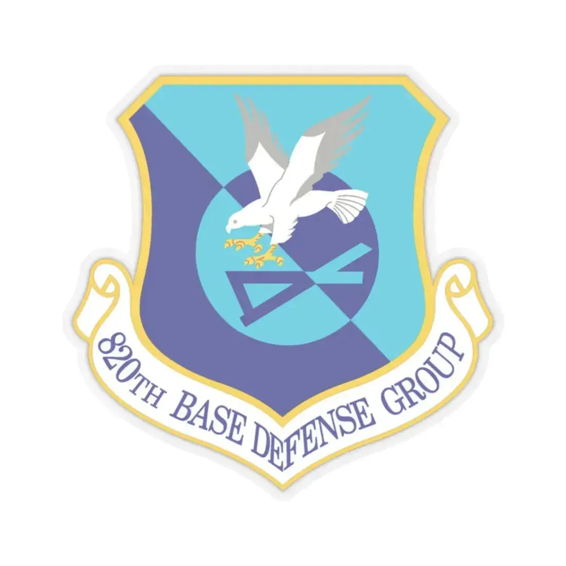 820th Base Defense Group (U.S. Air Force) STICKER Vinyl Kiss-Cut Decal 2 Inch Transparent - The Sticker Space
