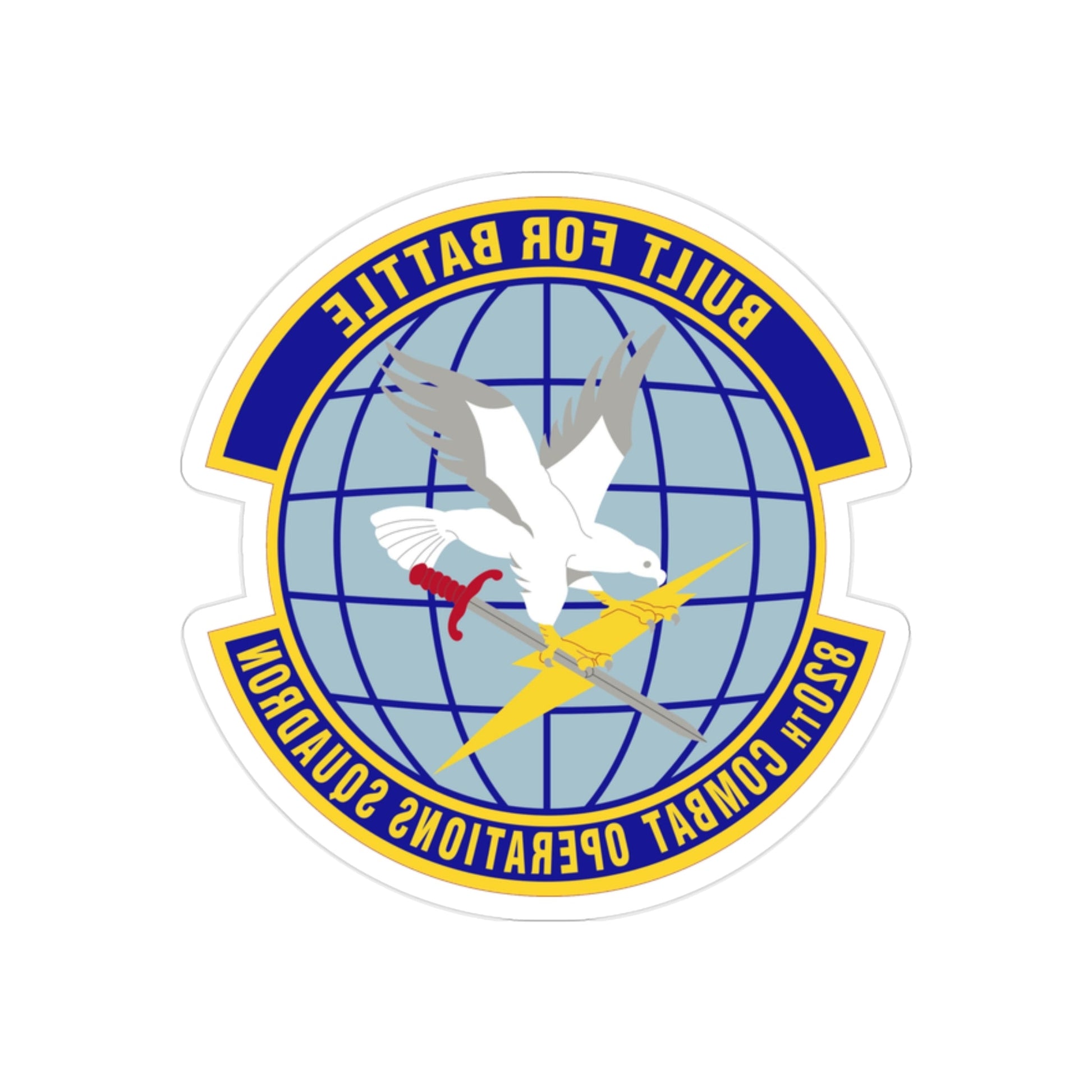 820th Combat Operations Squadron (U.S. Air Force) REVERSE PRINT Transparent STICKER-2 Inch-The Sticker Space