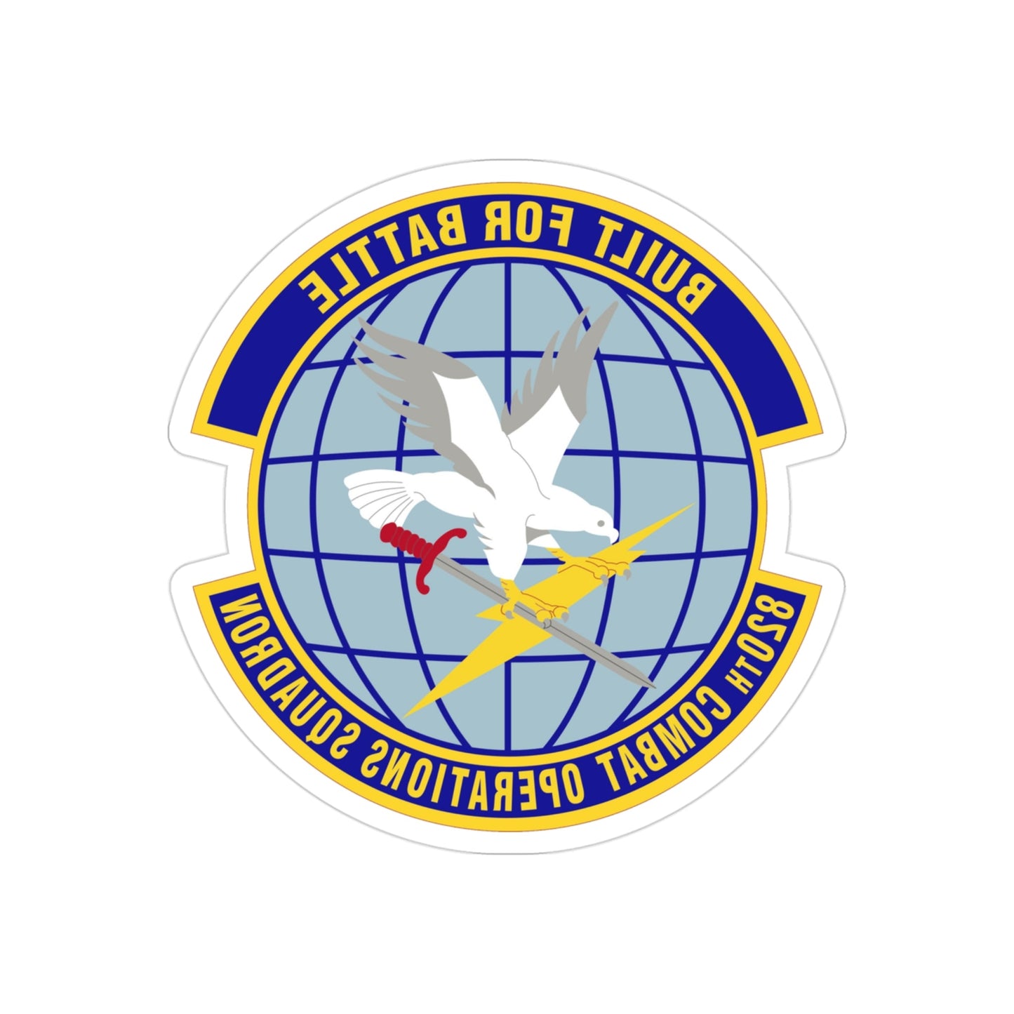 820th Combat Operations Squadron (U.S. Air Force) REVERSE PRINT Transparent STICKER-3 Inch-The Sticker Space