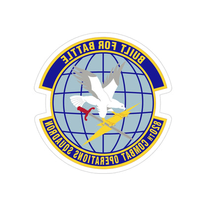 820th Combat Operations Squadron (U.S. Air Force) REVERSE PRINT Transparent STICKER-4 Inch-The Sticker Space