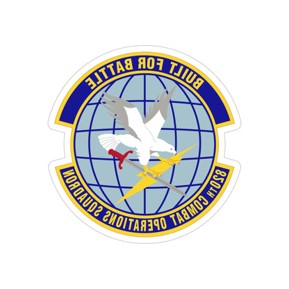 820th Combat Operations Squadron (U.S. Air Force) REVERSE PRINT Transparent STICKER-6 Inch-The Sticker Space