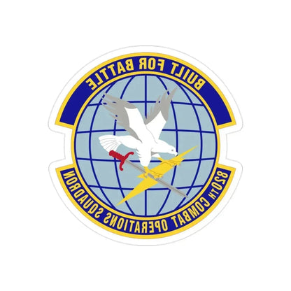820th Combat Operations Squadron (U.S. Air Force) REVERSE PRINT Transparent Die-Cut STICKER - The Sticker Space