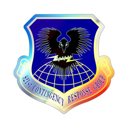 821 Contingency Response Group AMC (U.S. Air Force) Holographic STICKER Die-Cut Vinyl Decal-6 Inch-The Sticker Space