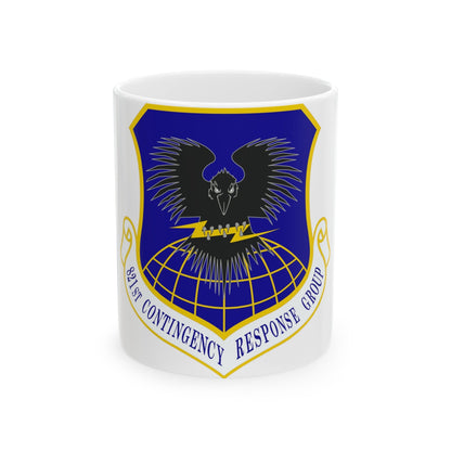 821 Contingency Response Group AMC (U.S. Air Force) White Coffee Mug-11oz-The Sticker Space