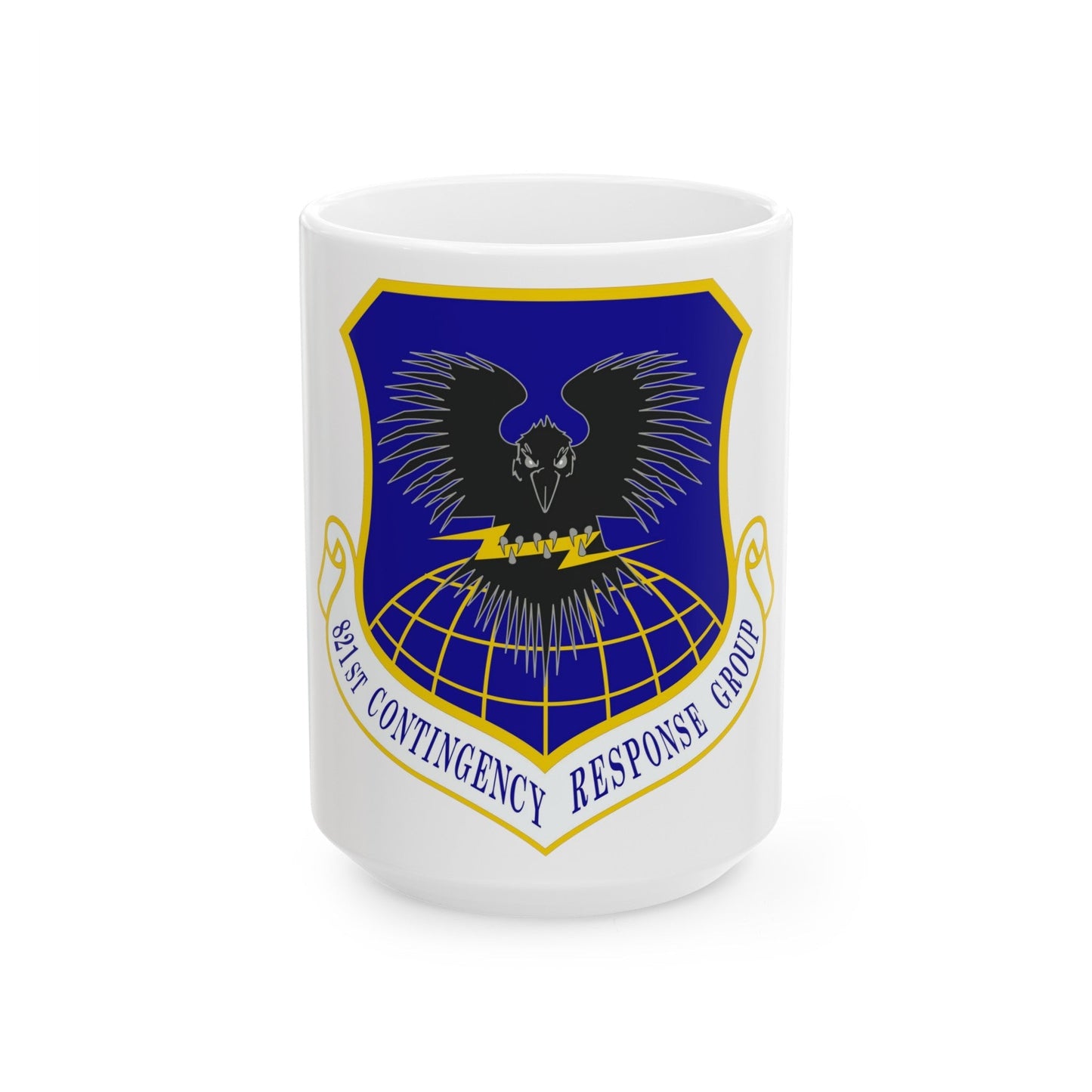 821 Contingency Response Group AMC (U.S. Air Force) White Coffee Mug-15oz-The Sticker Space