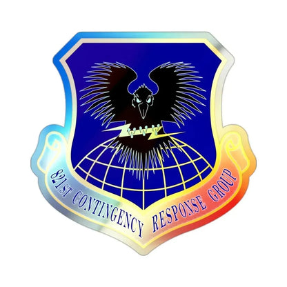 821 Contingency Response Group AMC (U.S. Air Force) Holographic STICKER Die-Cut Vinyl Decal - The Sticker Space