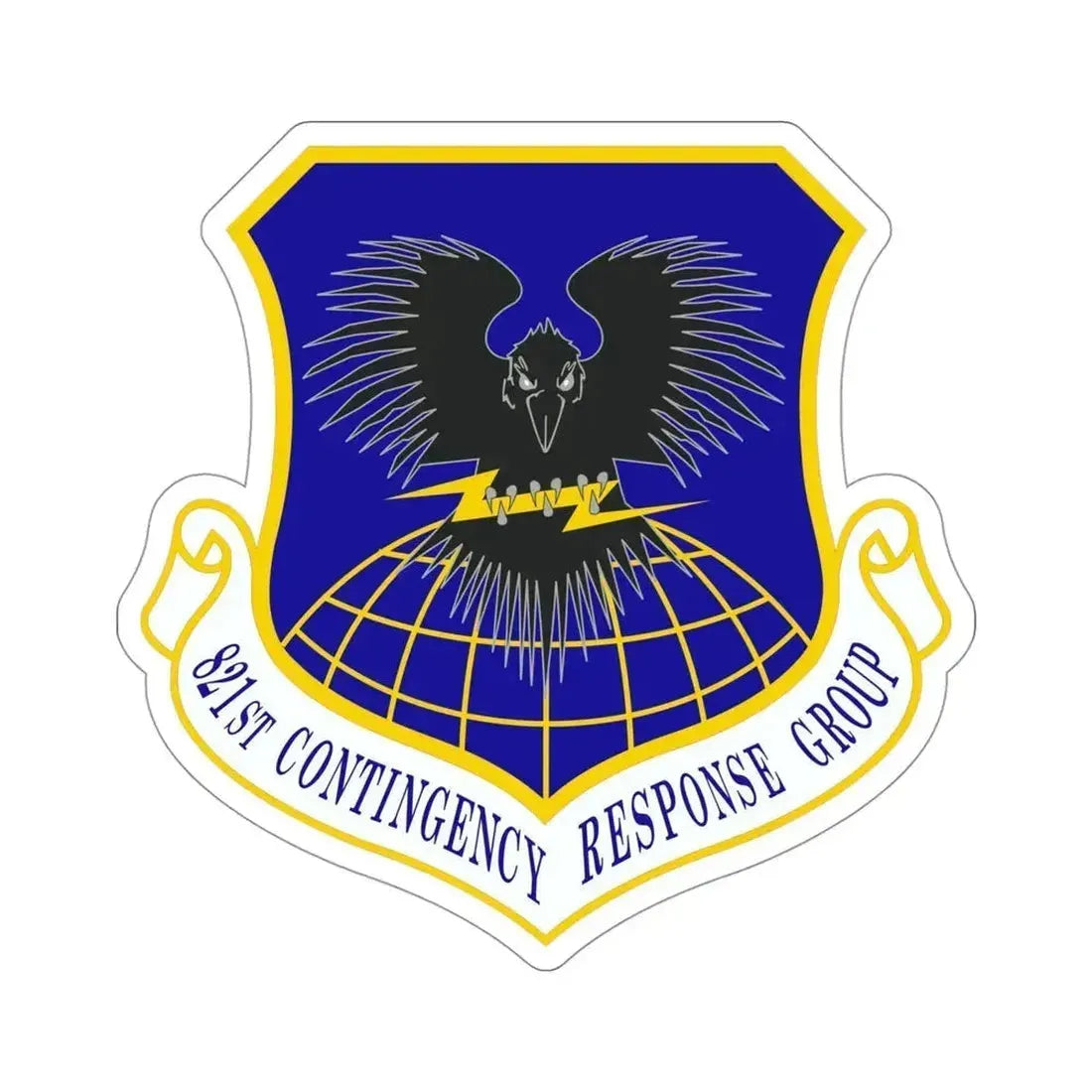 821 Contingency Response Group AMC (U.S. Air Force) STICKER Vinyl Die-Cut Decal 4 Inch - The Sticker Space