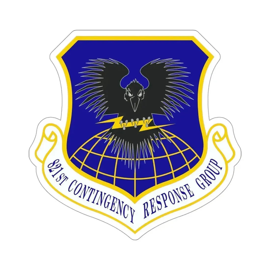 821 Contingency Response Group AMC (U.S. Air Force) STICKER Vinyl Die-Cut Decal 4 Inch - The Sticker Space