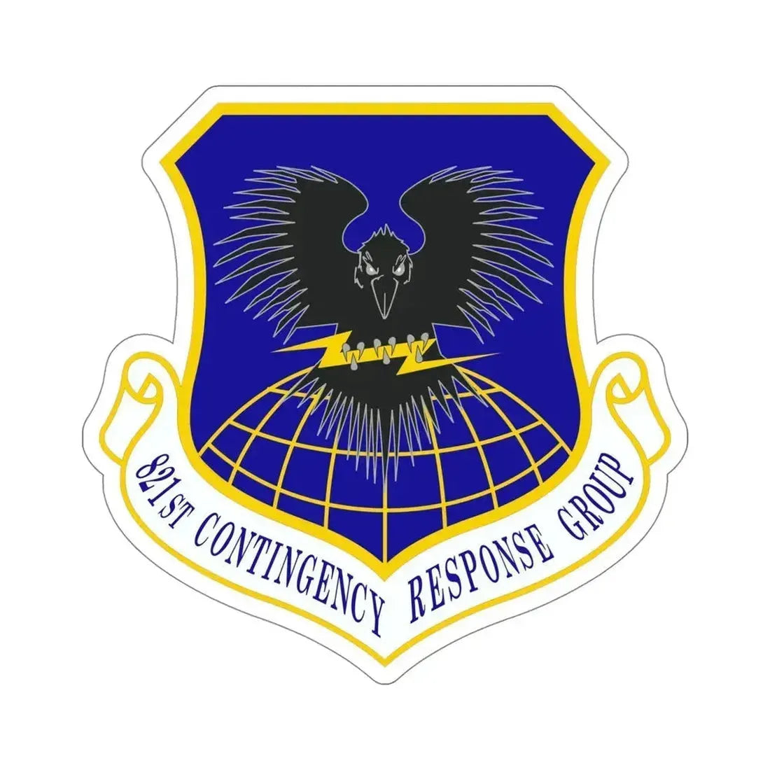 821 Contingency Response Group AMC (U.S. Air Force) STICKER Vinyl Die-Cut Decal 5 Inch - The Sticker Space