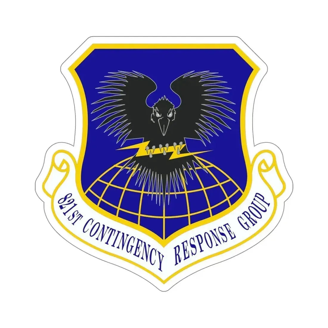 821 Contingency Response Group AMC (U.S. Air Force) STICKER Vinyl Die-Cut Decal 6 Inch - The Sticker Space